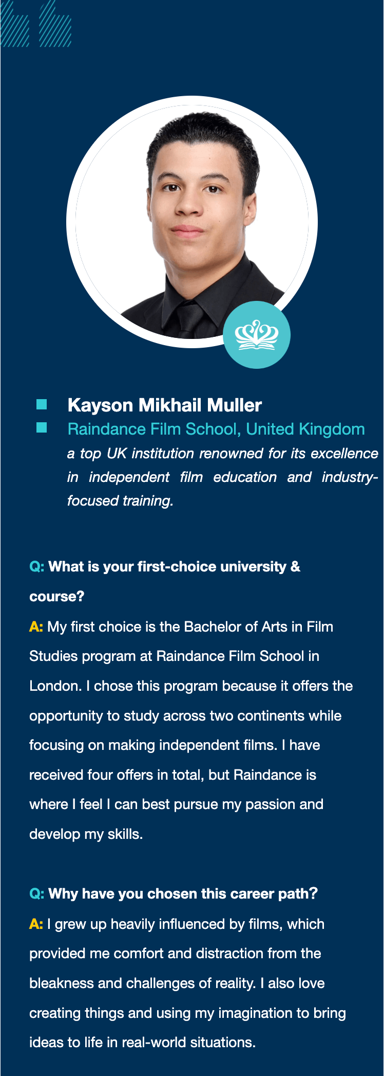 2025 Graduate Spotlight Kayson - 2025 Graduate Spotlight Kayson