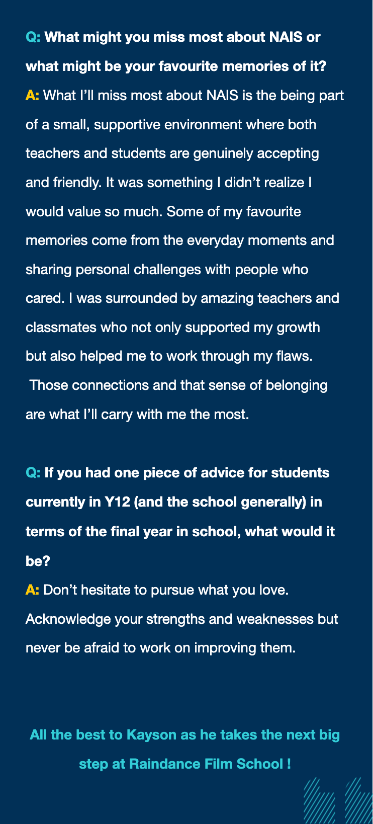 2025 Graduate Spotlight Kayson - 2025 Graduate Spotlight Kayson