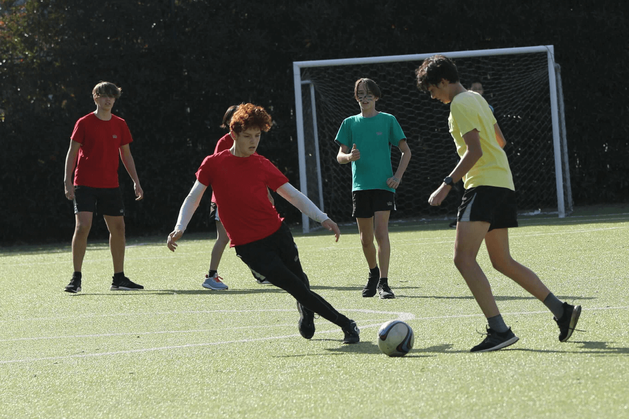 Football players at NAIS Pudong