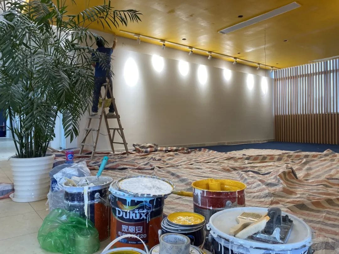 Renovation Progress of Summer Works in School! - summer works progress