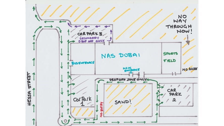 Important parking & access information for NAS Dubai - important-parking-and-access-information-for-nas-dubai