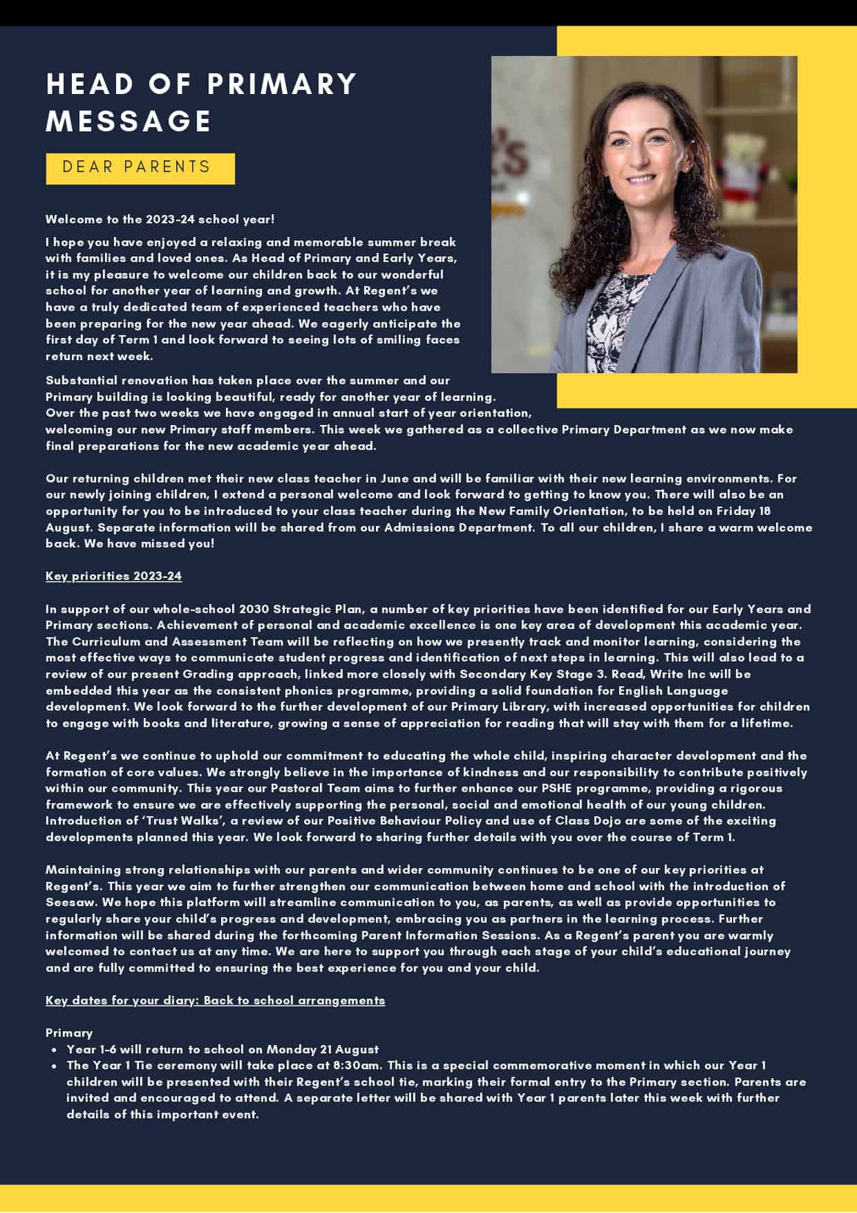 School Newsletter: August 2023 | News | Regent's Bangkok - newsletter-august-2023