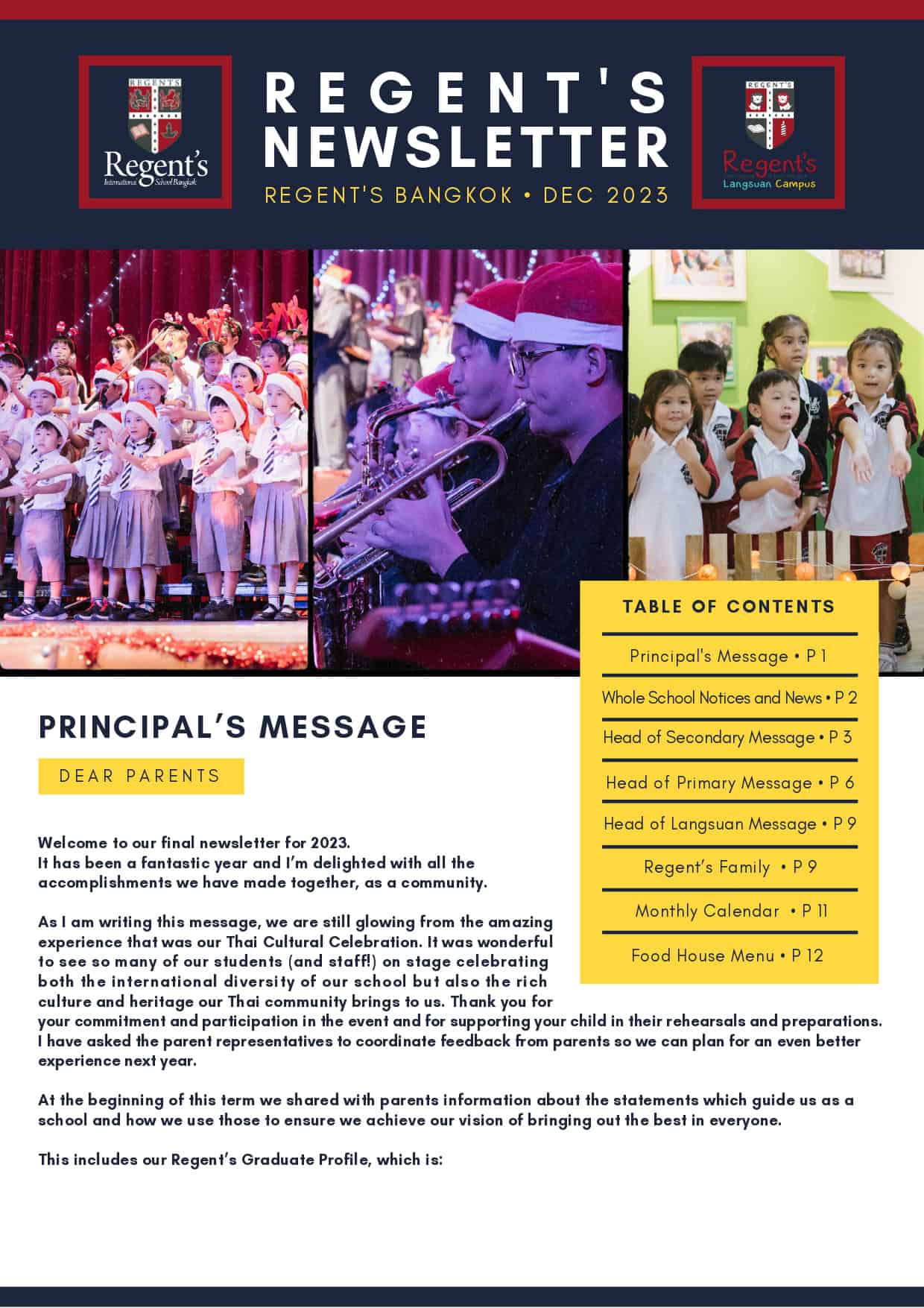 School Newsletter: December 2023 | News | Regent's Bangkok - newsletter-december-2023