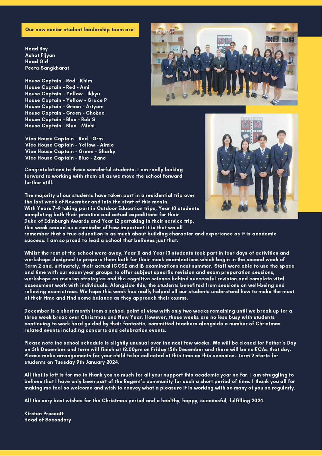 School Newsletter: December 2023 | News | Regent's Bangkok - newsletter-december-2023