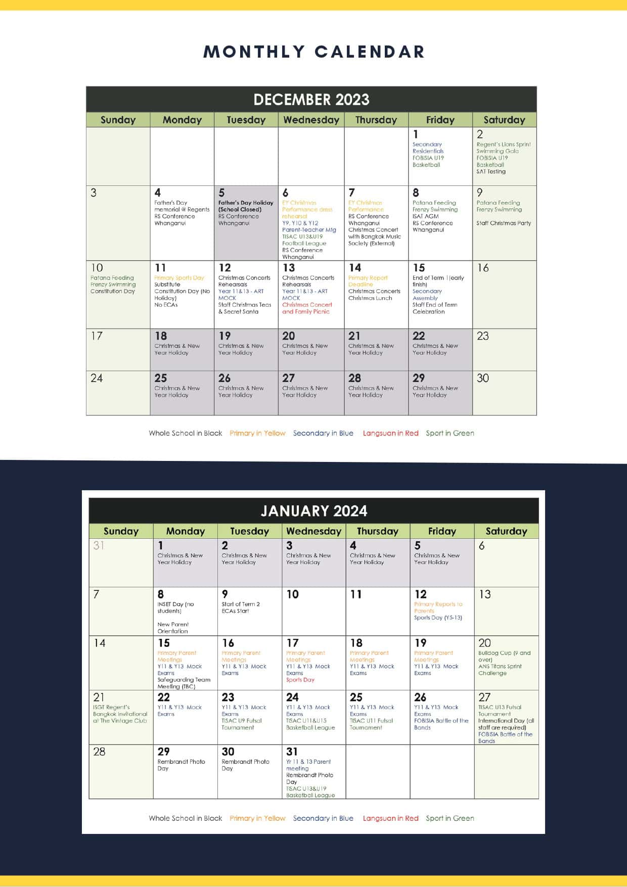 School Newsletter: December 2023 | News | Regent's Bangkok - newsletter-december-2023