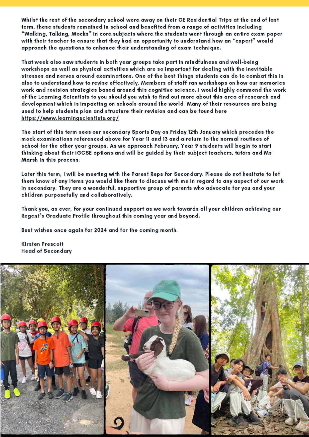 School Newsletter: January 2024 | News | Regent's Bangkok - newsletter-january-2024