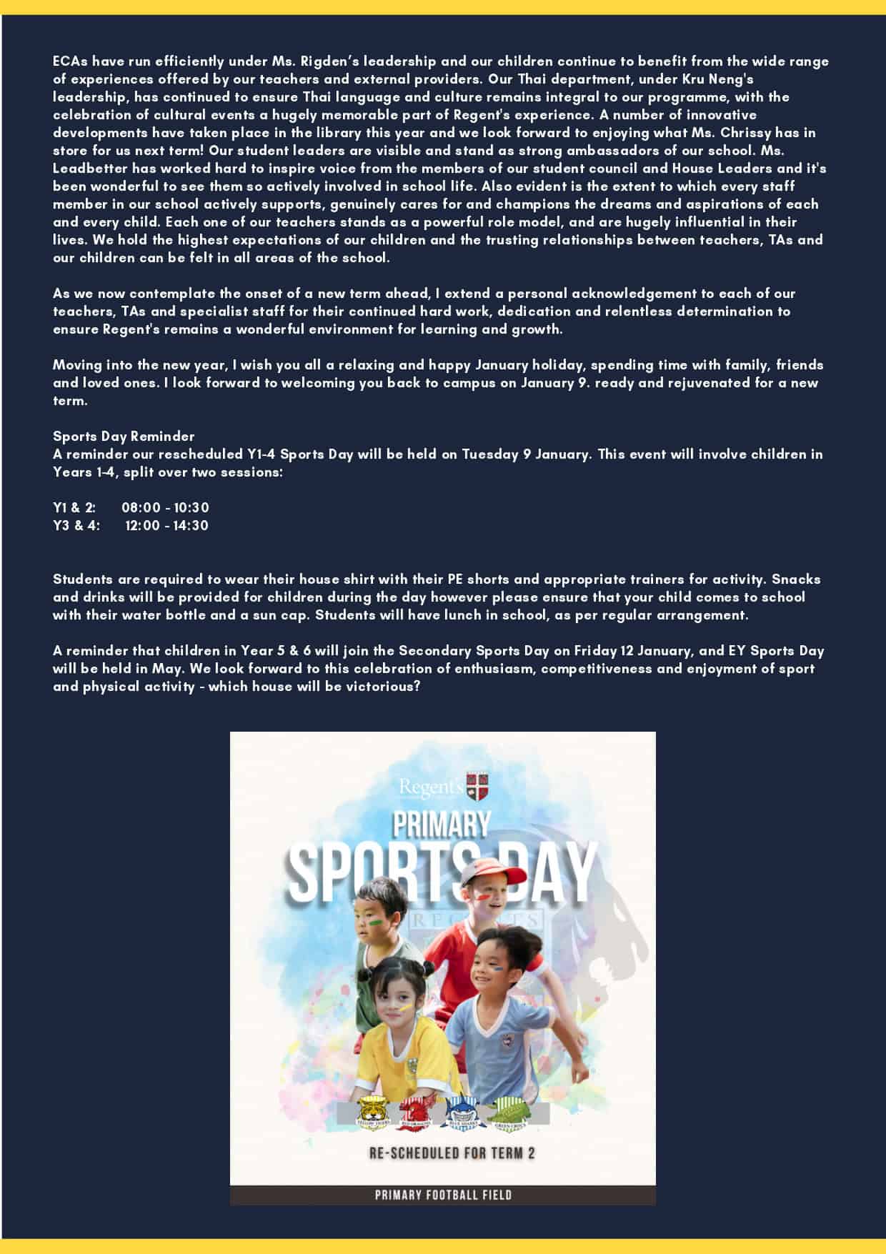 School Newsletter: January 2024 | News | Regent's Bangkok - newsletter-january-2024