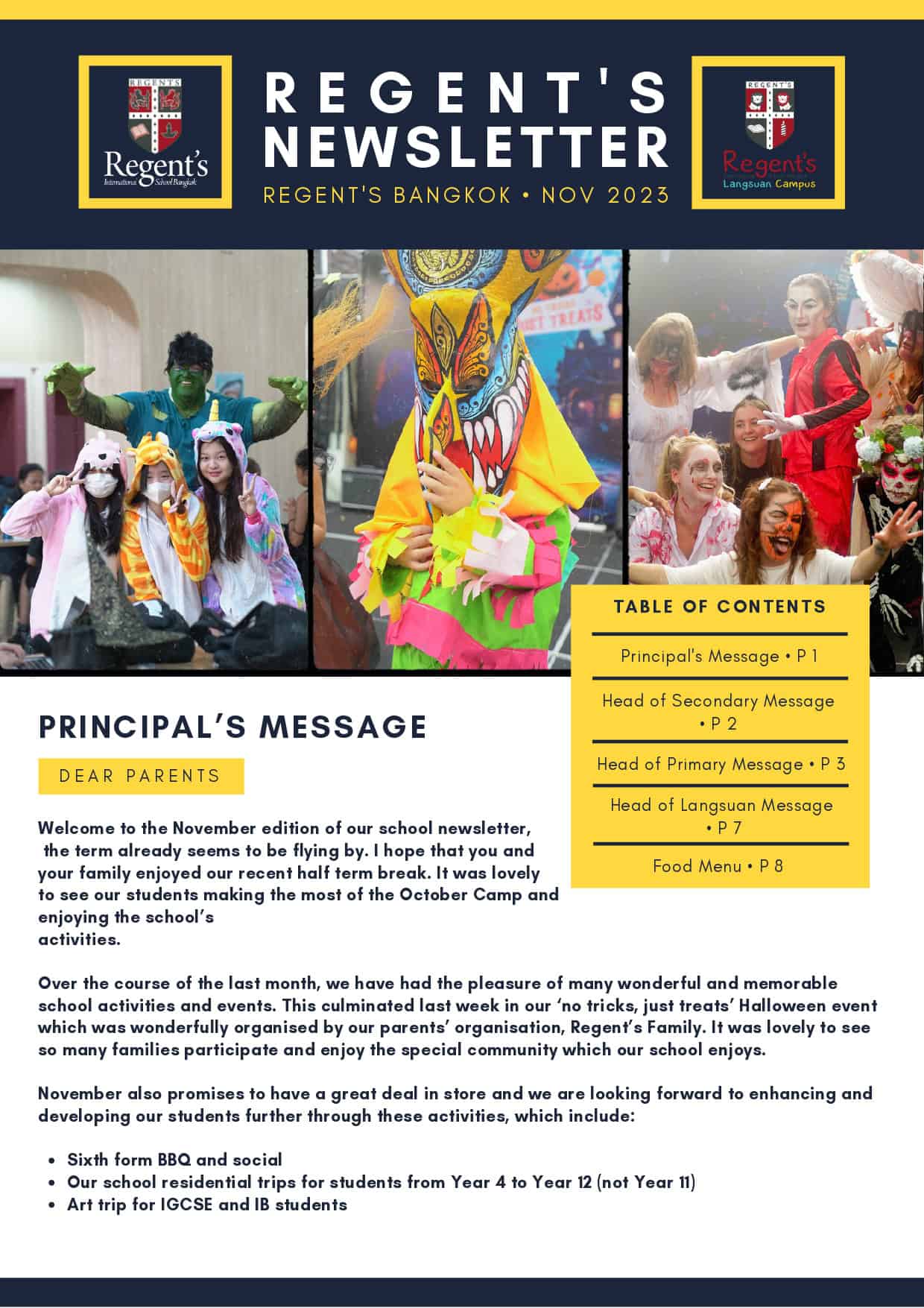 School Newsletter: November 2023 | News | Regent's Bangkok - newsletter-november-2023