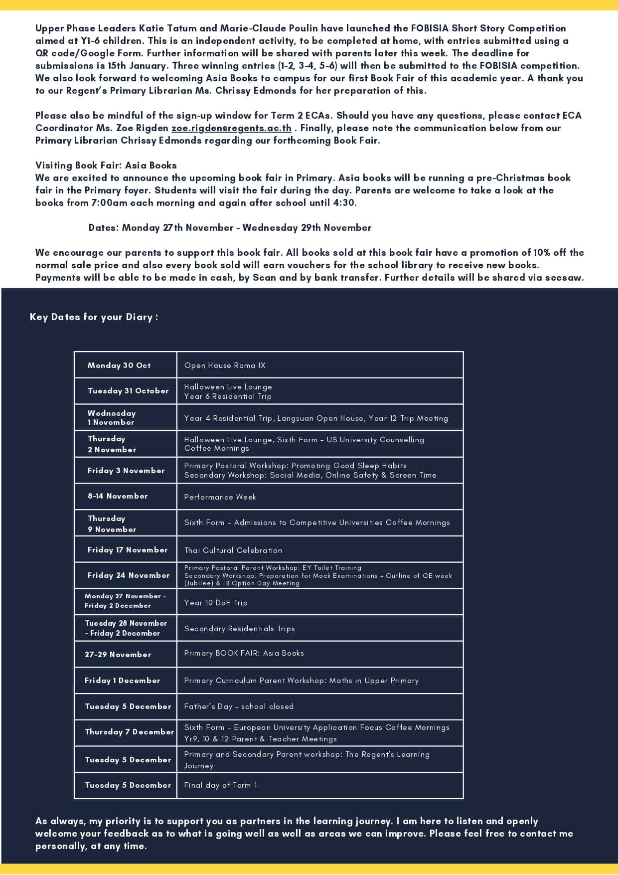 School Newsletter: November 2023 | News | Regent's Bangkok - newsletter-november-2023