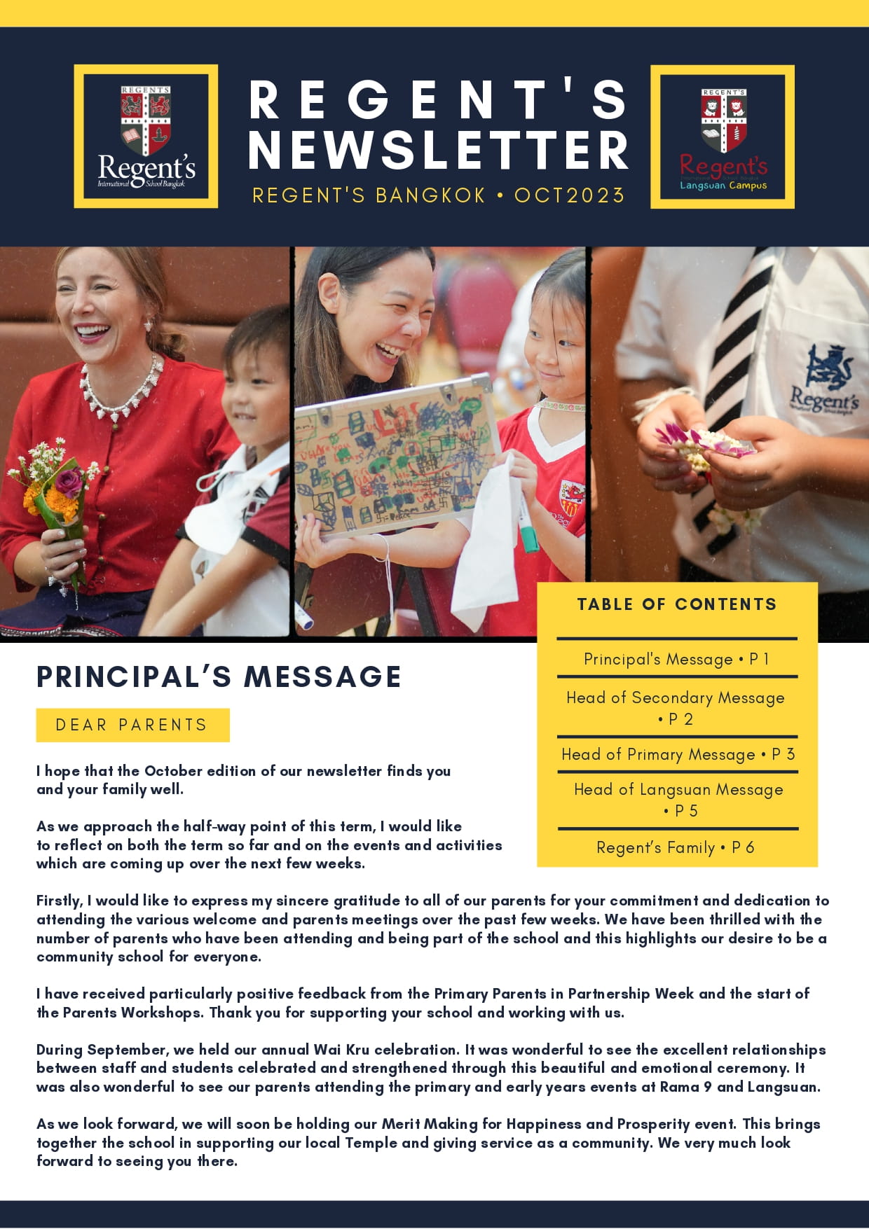 School Newsletter: October 2023 | News | Regent's Bangkok - newsletter-october-2023