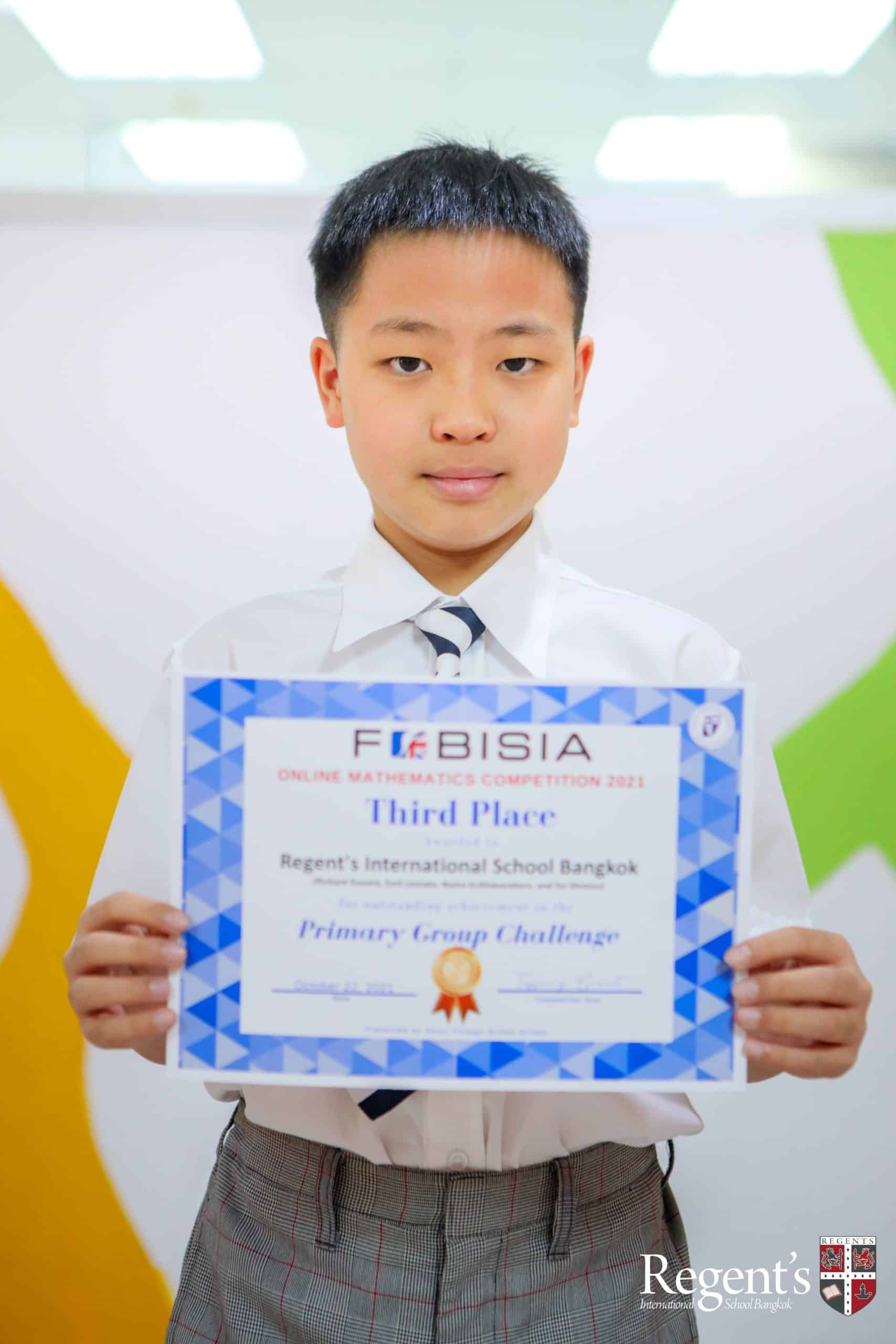 FOBISIA Maths Challenge Success | News | Regent's Bangkok - primary-team-of-year-6-students-won-third-place-in-the-fobisia-group-maths-challenge