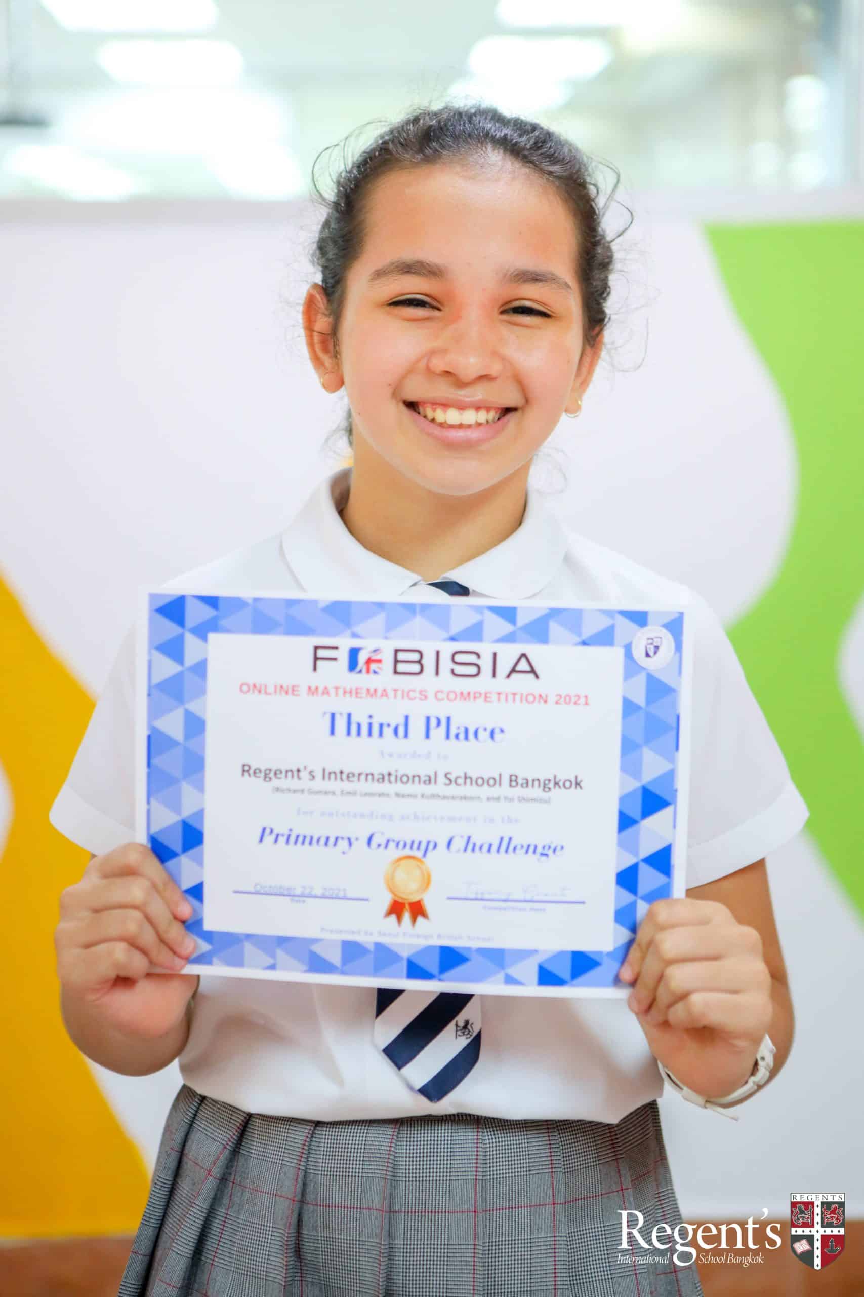 FOBISIA Maths Challenge Success | News | Regent's Bangkok - primary-team-of-year-6-students-won-third-place-in-the-fobisia-group-maths-challenge