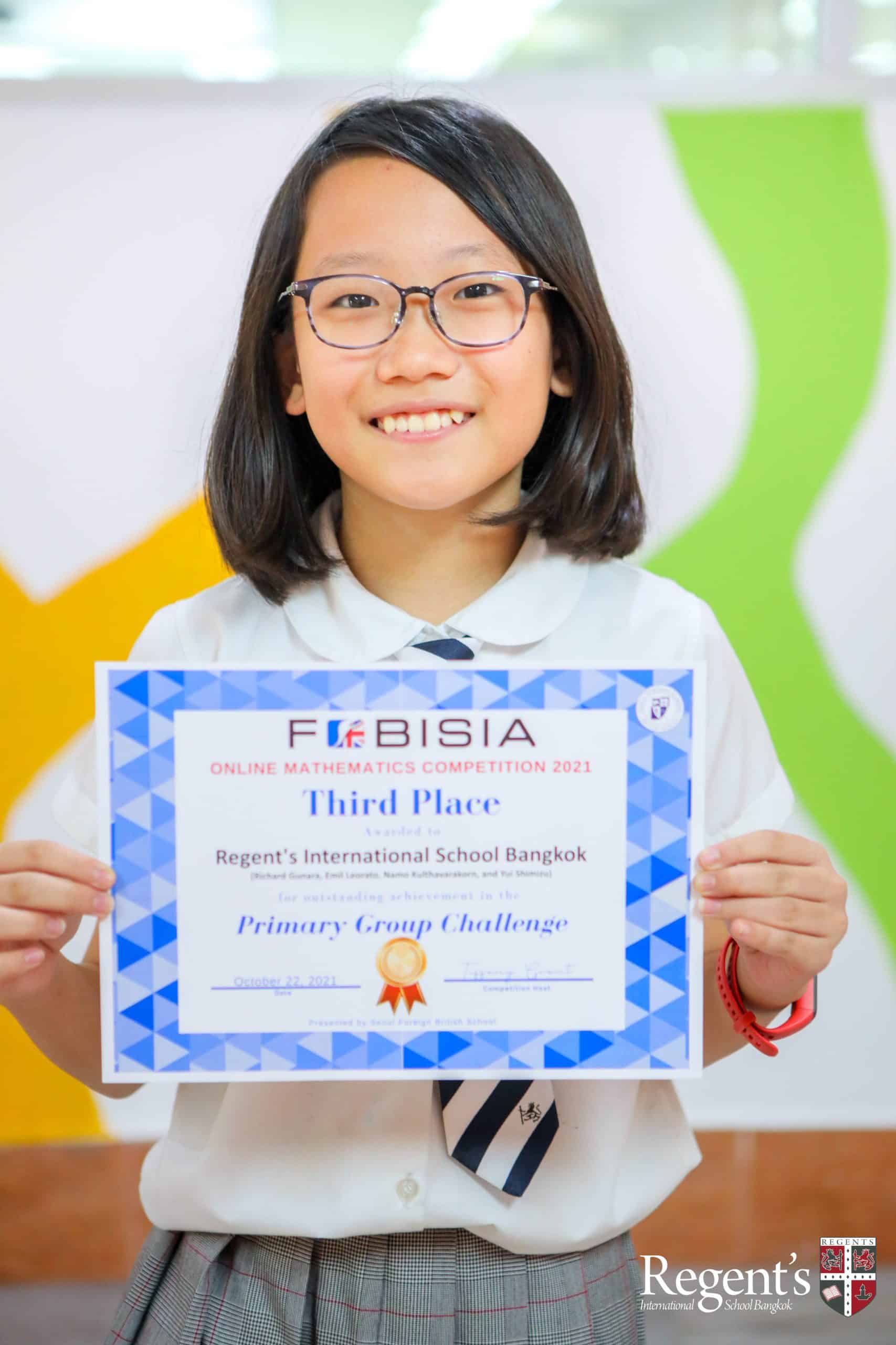 FOBISIA Maths Challenge Success | News | Regent's Bangkok - primary-team-of-year-6-students-won-third-place-in-the-fobisia-group-maths-challenge