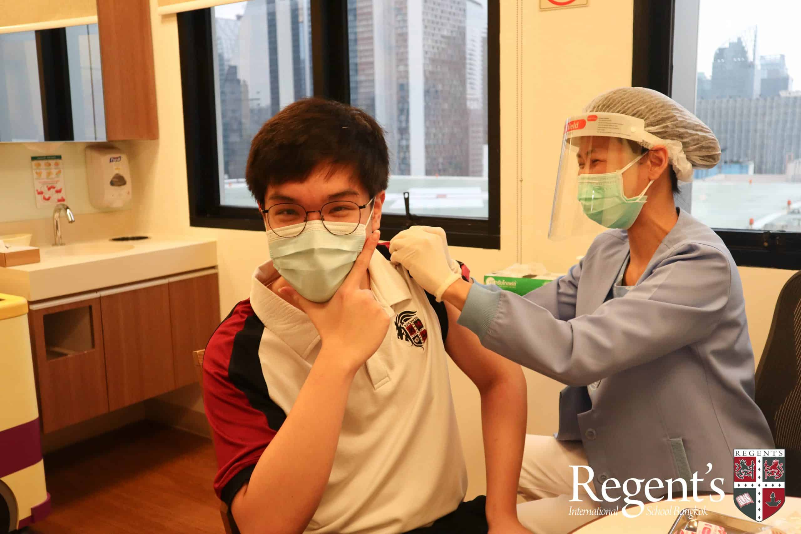 Students Receive First Vaccination | News | Regent's Bangkok - regents-students-received-first-pfizer-vaccination
