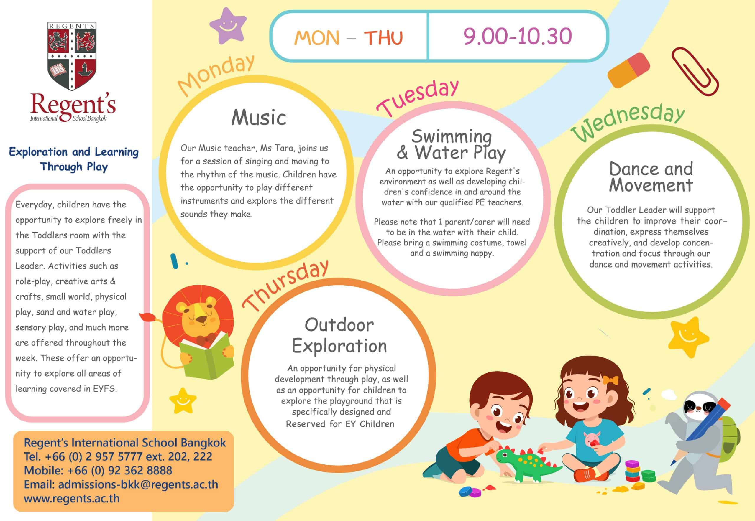 Toddler Playgroup at Regent’s International School (Rama9)