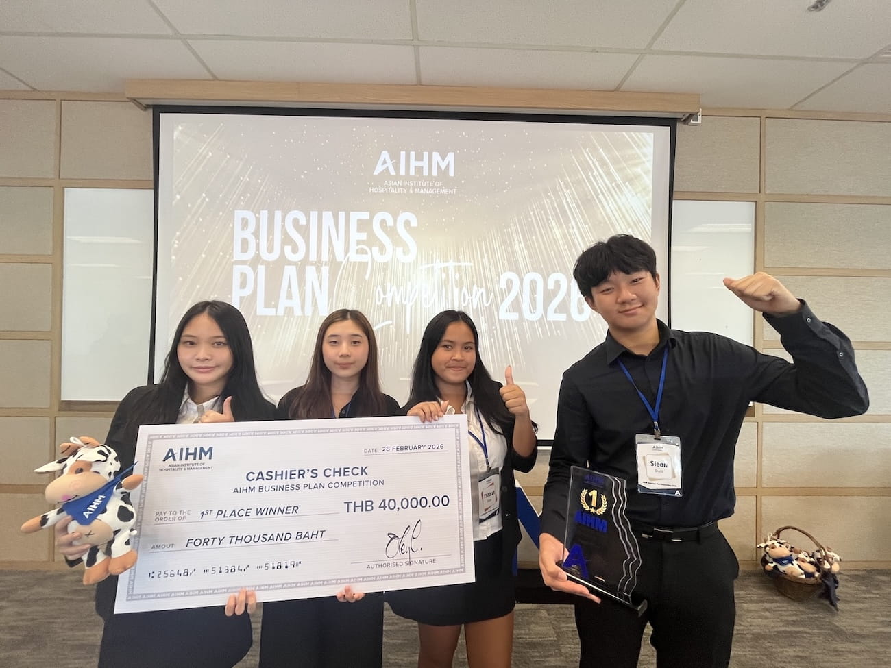 Regents International School Pattaya Wins 1st Place at the AIHM Business Plan Competition 2026 - Regents International School Pattaya Wins 1st Place at the AIHM Business Plan Competition 2026