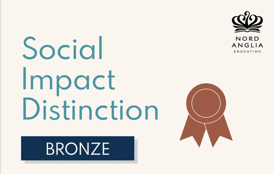 Regents International School Pattaya awarded Bronze Social Impact Distinction - Regents International School Pattaya awarded Bronze Social Impact Distinction