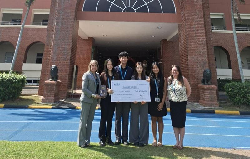 Regents International School Pattaya Wins 1st Place at the AIHM Business Plan Competition 2026 - Regents International School Pattaya Wins 1st Place at the AIHM Business Plan Competition 2026