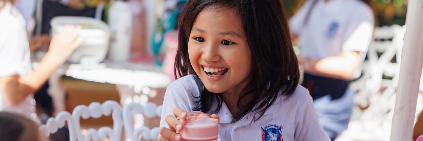 St George School student at lunch