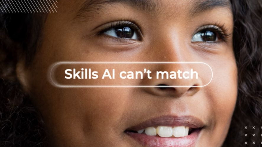Young girl with Skills AI Can't Match copy