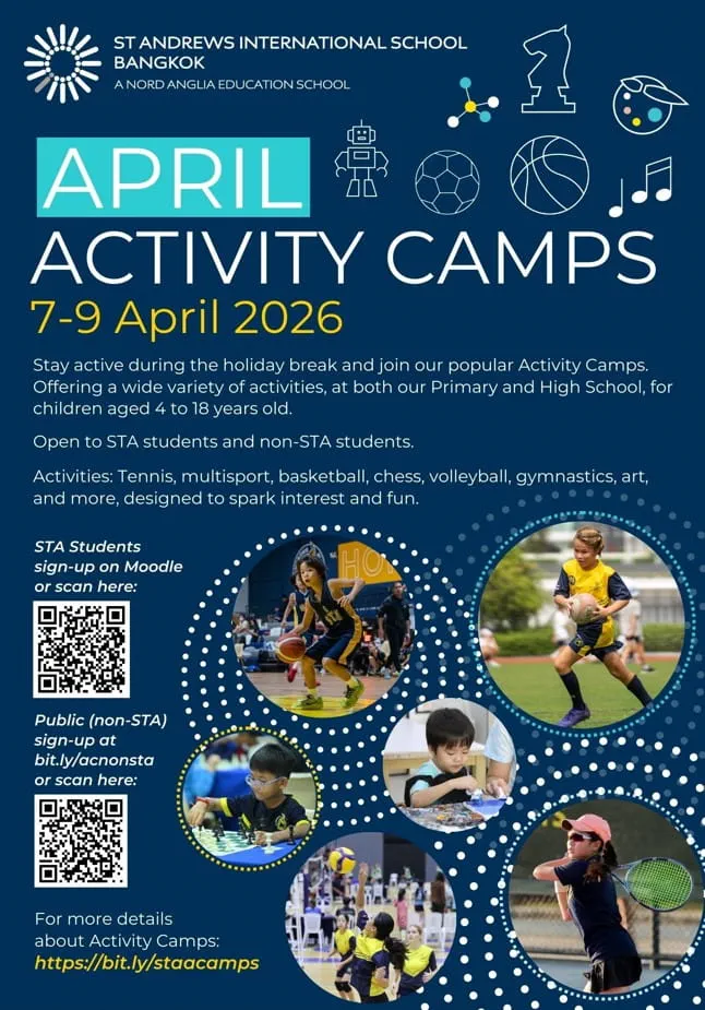 St. Andrews International School Bangkok の公式キャンプ案内画像