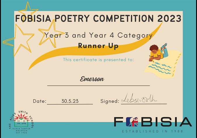 FOBISIA Poetry Competition | St Andrews Bangkok - fobisiapoetry