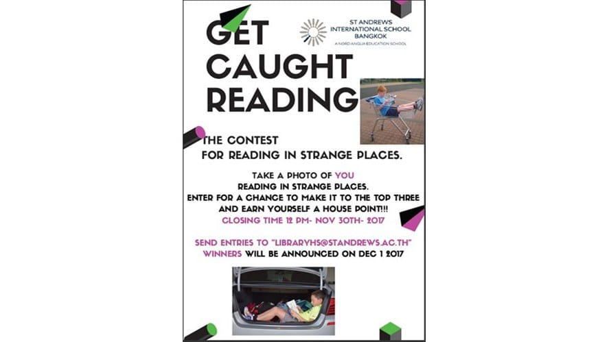 Library: launching fun ways to engage young readers-library-launching-fun-ways-to-engage-young-readers-Get Caught Reading Poster