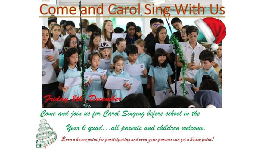 Carol singing poster