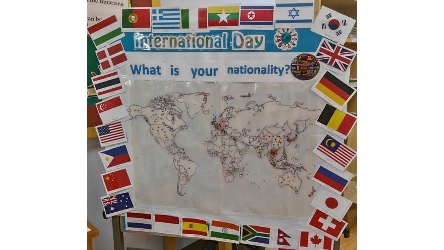 Primary School Library: Internationally minded-primary-school-library-internationally-minded-World map