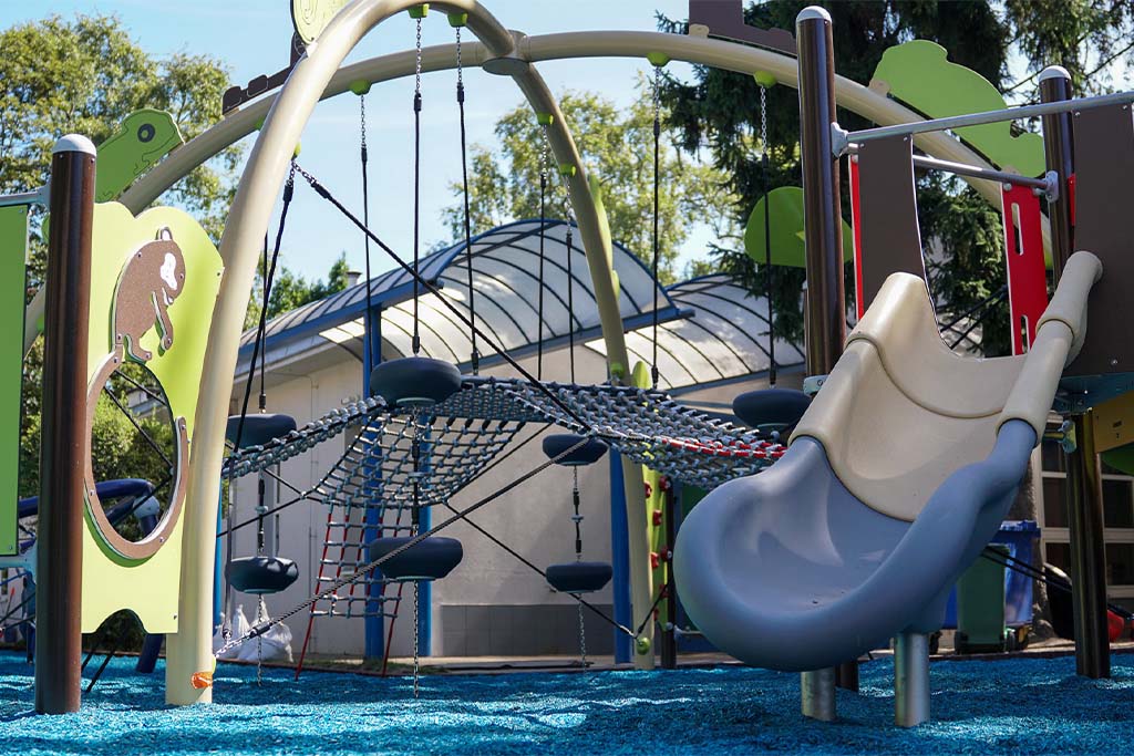 playground with a slide