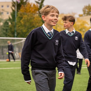 students in uniforms