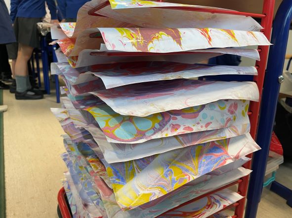 Ebru Art in Year 4 - Ebru Art in Year 4