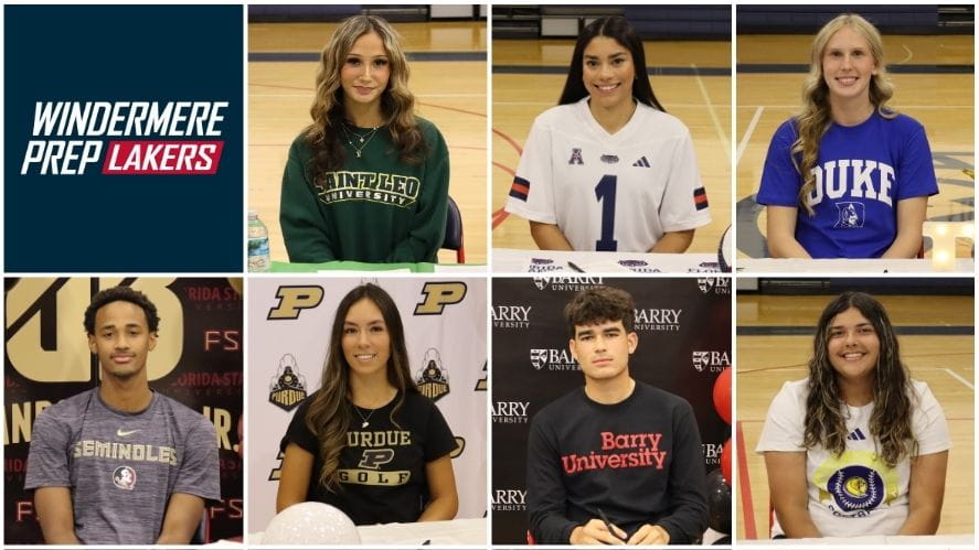 Windermere Prep seniors signed to compete in college sports on November 12, 2025