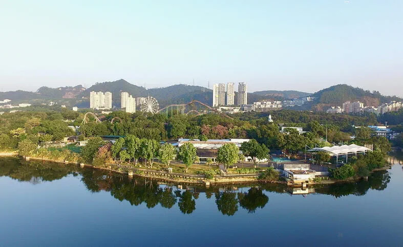Aerial view of British School Guangzhou building