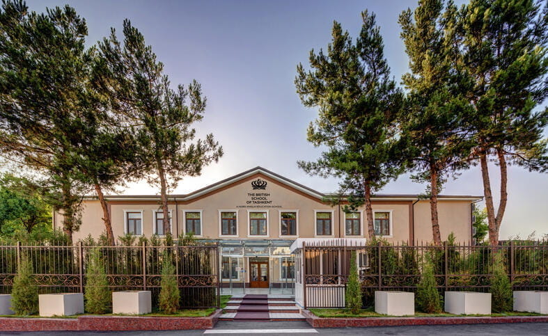 Tashkent school building exterior